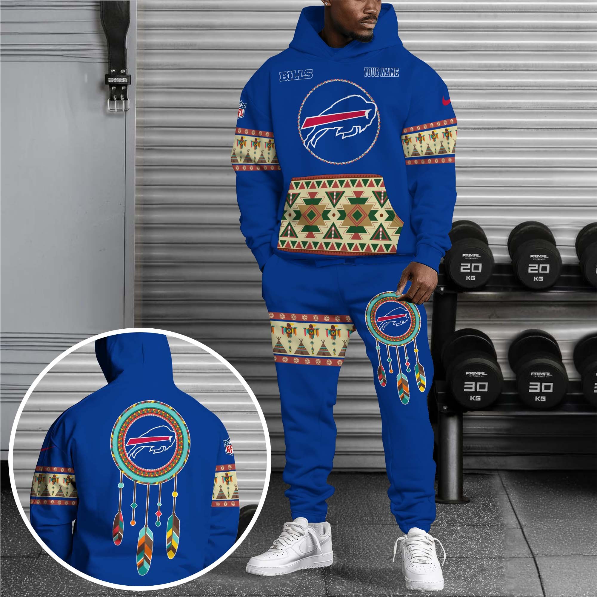 Buffalo Bills Tribal Spirit Hoodie & Jogger Set