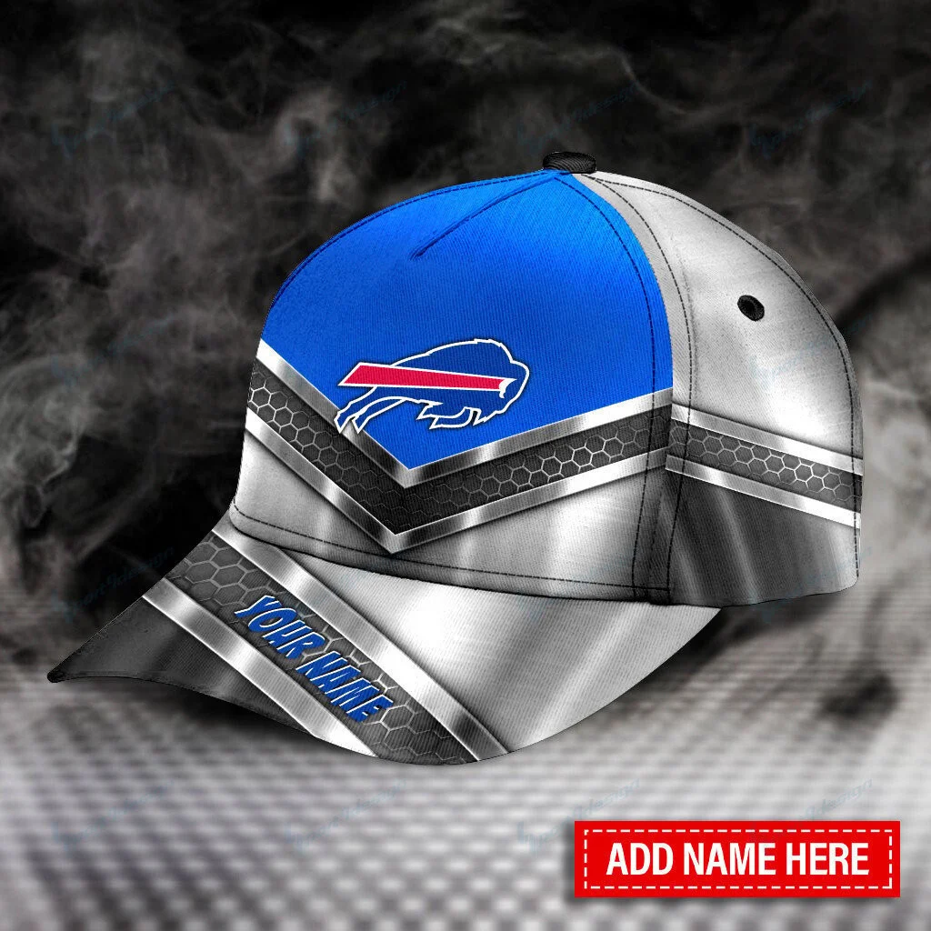 Buffalo Bills Vortex Strength Baseball Cap left side