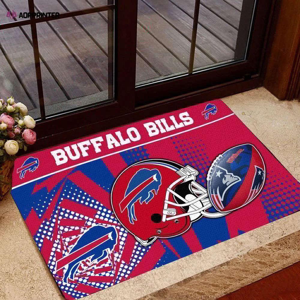 Buffalo Bills vs Patriots Rivalry Doormat