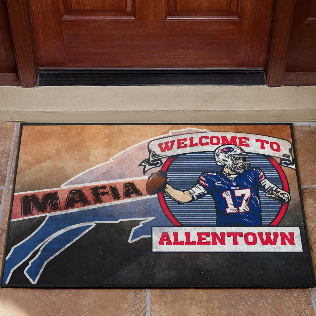 Buffalo Bills Welcome To Allentown Player 17 Mafia Doormat