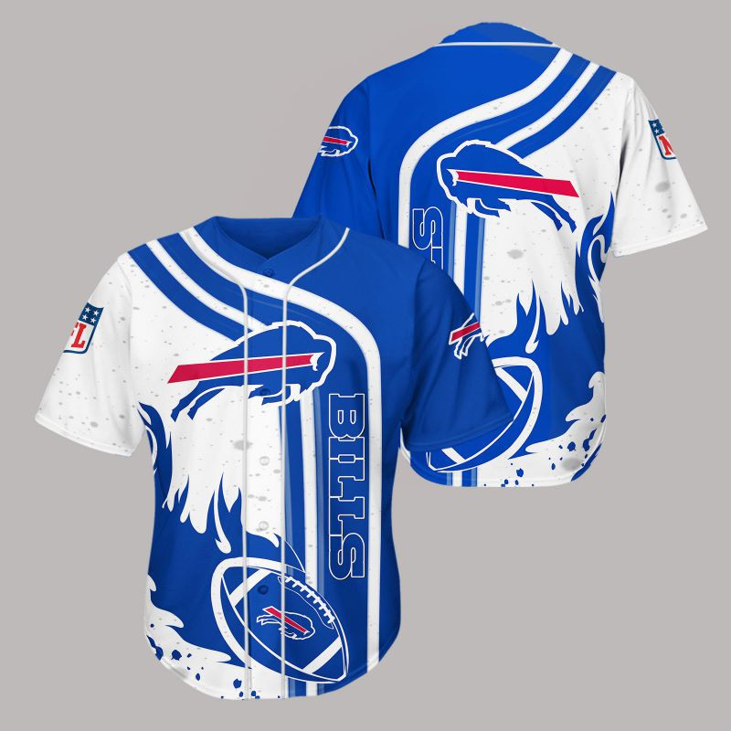Buffalo Bills Wild Charge Baseball Jersey