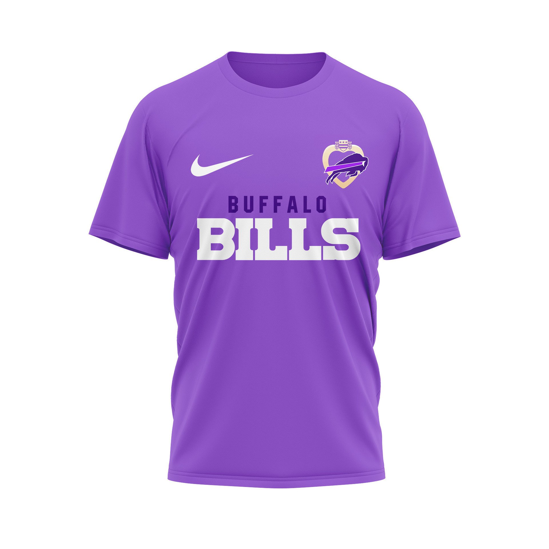 Buffalo Bills National Purple Heart Day Shirt front