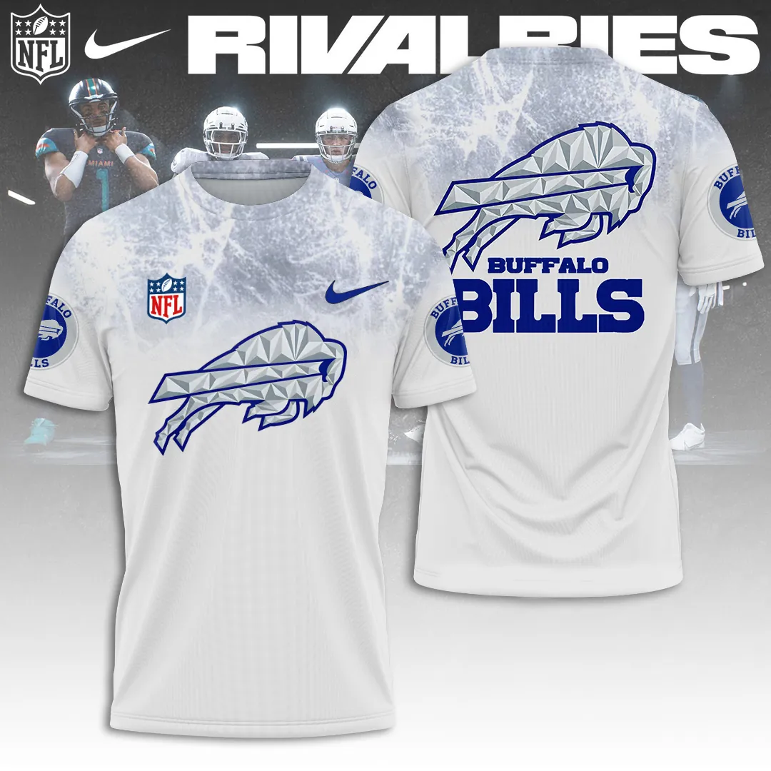 Buffalo Bills Ice Rivals Diamond All Over Print Shirt