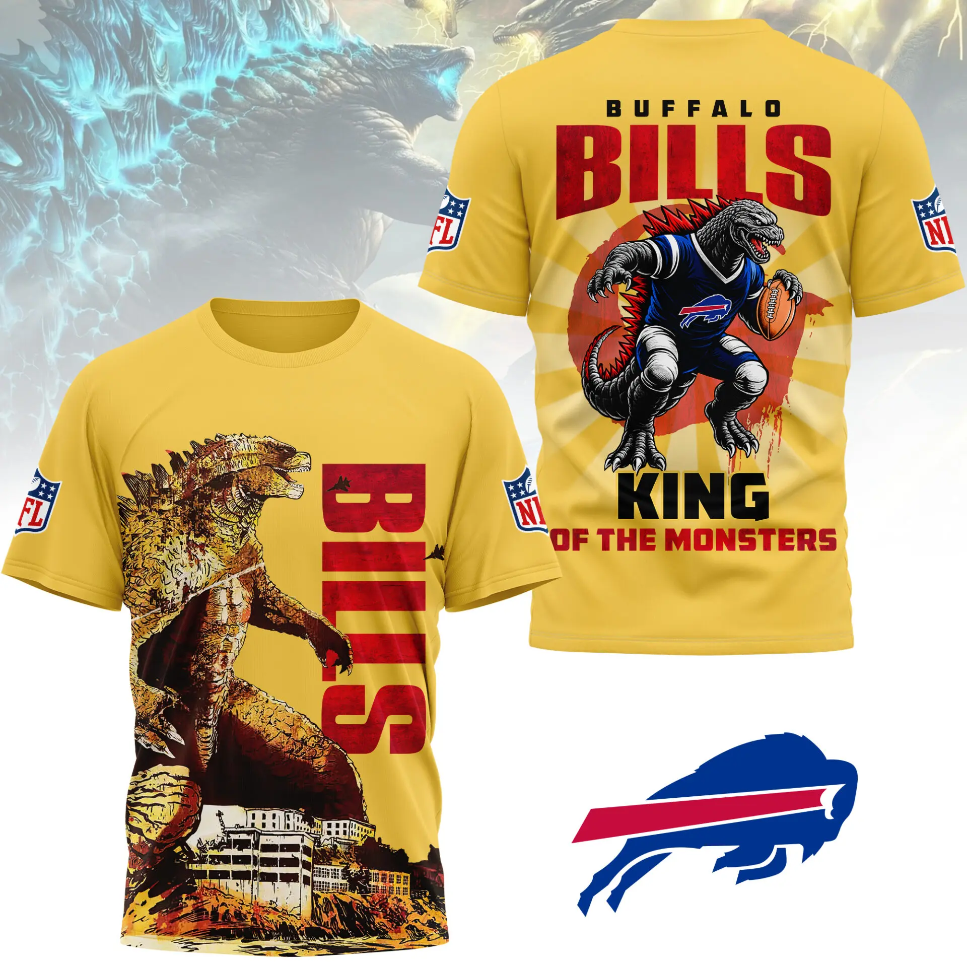 Buffalo Bills Godzilla King of the Monsters Shirt