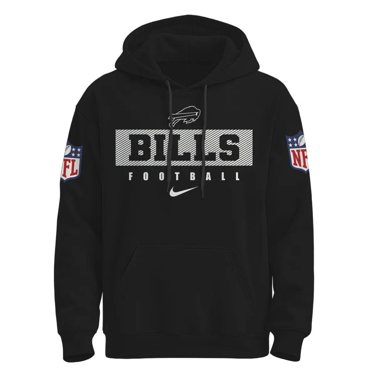 Buffalo Bills Pow Mia Hoodie front