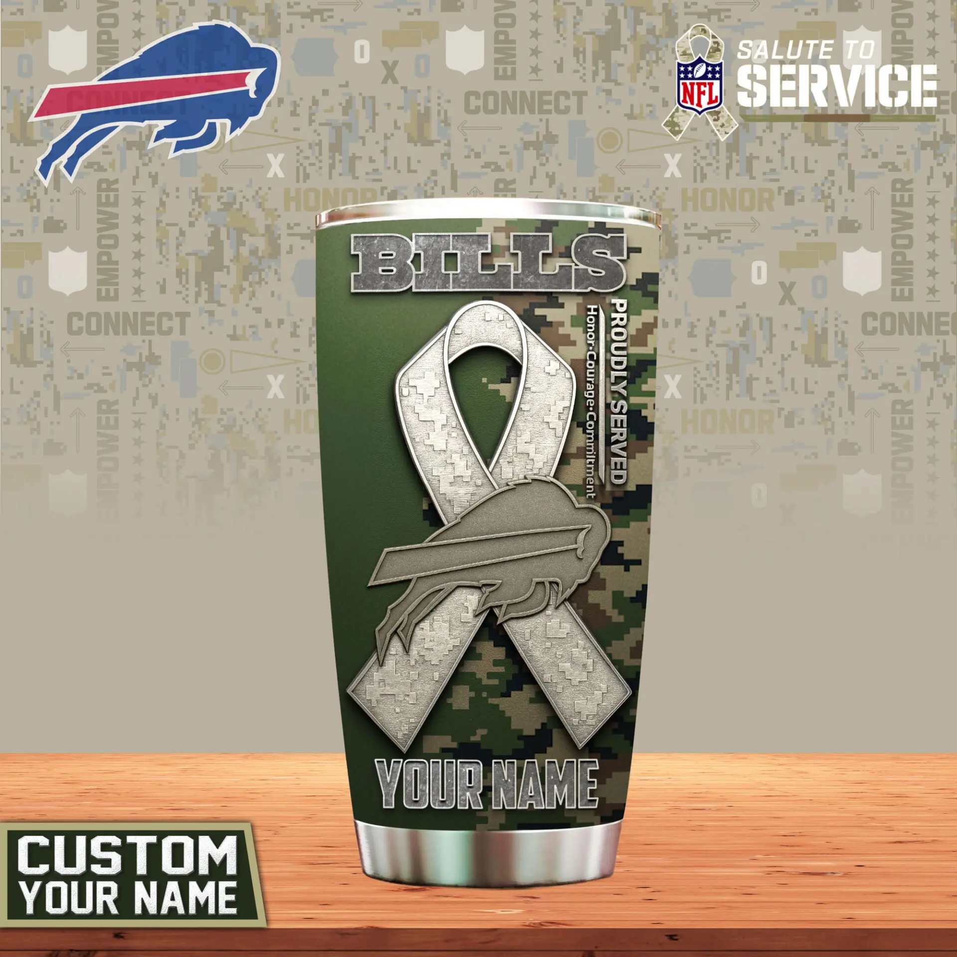 Buffalo Bills Proudly Served Tumbler